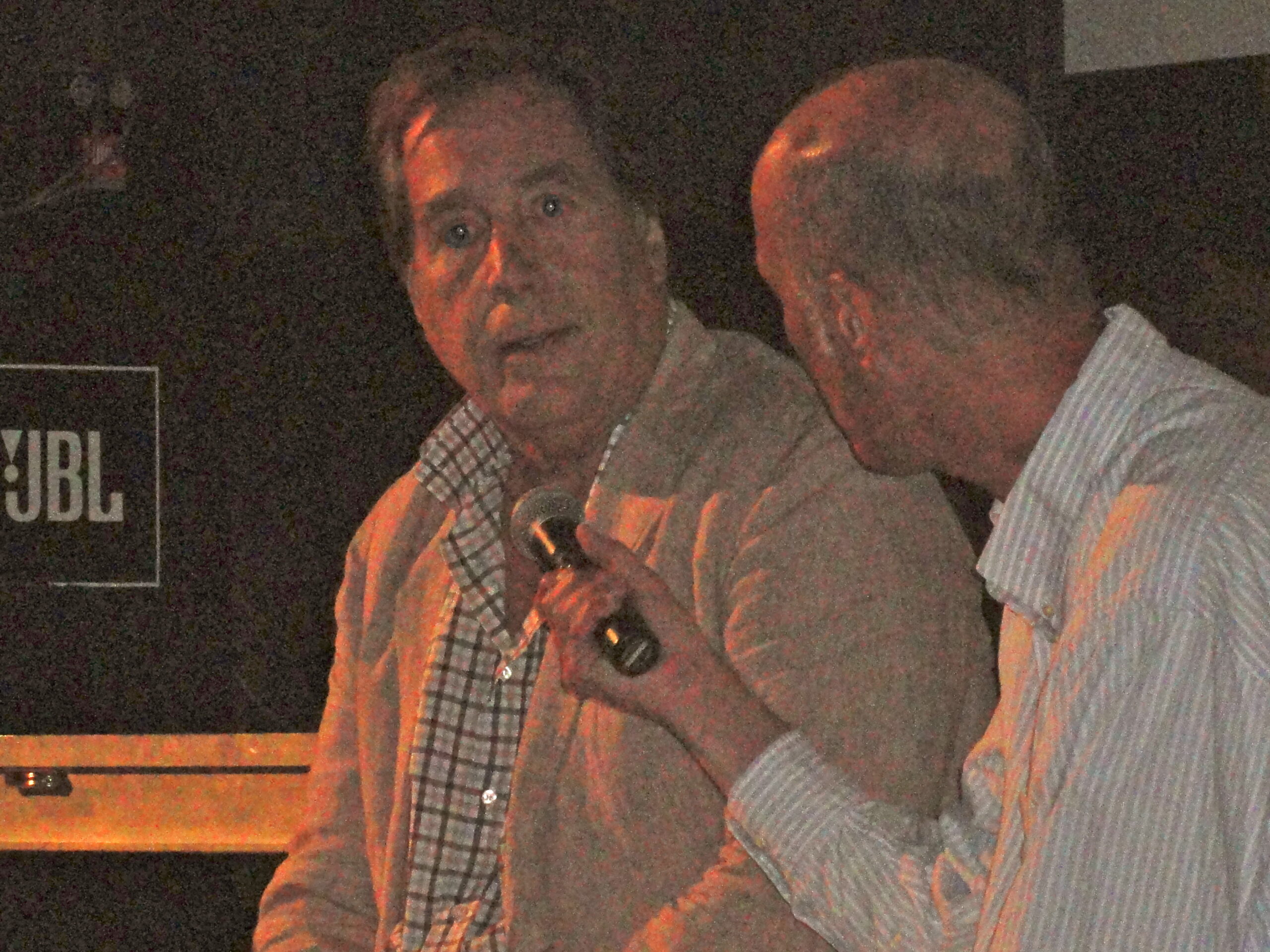 Ken Caillat talks Rumours at Cinema Arts Center in Huntington, NY. Photo: Clive Young.