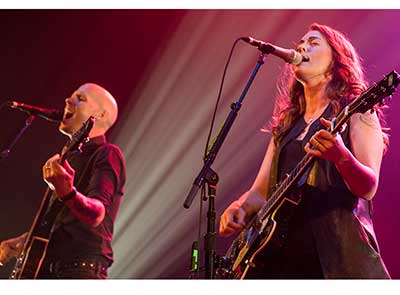 Brandi Carlile and her band at The Paramount in Seattle in mid-October. Photo: Todd Berkowitz