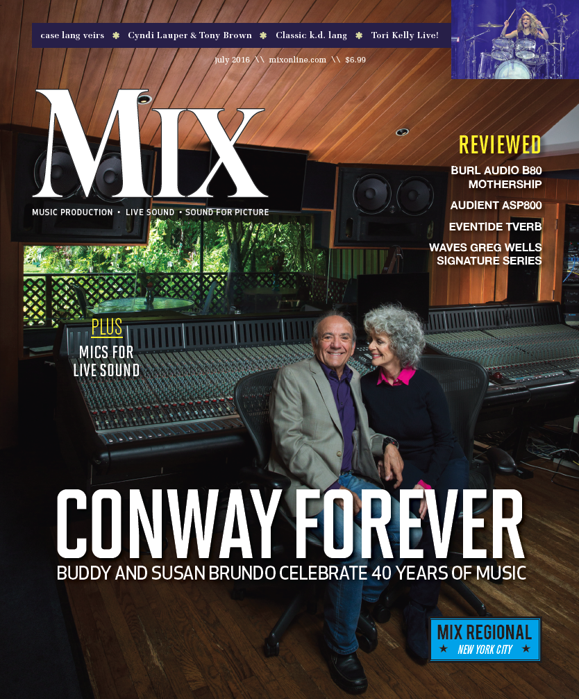 Buddy and Susan Brundo on the cover of the July 2016 issue of Mix. To subscribe for free, click HERE.