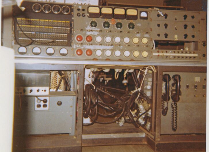 The Hollywood Bowl house mixing console, on which The Beatles shows were mixed for the audience by house mixer Ben Chavez.Courtesy George Velmer