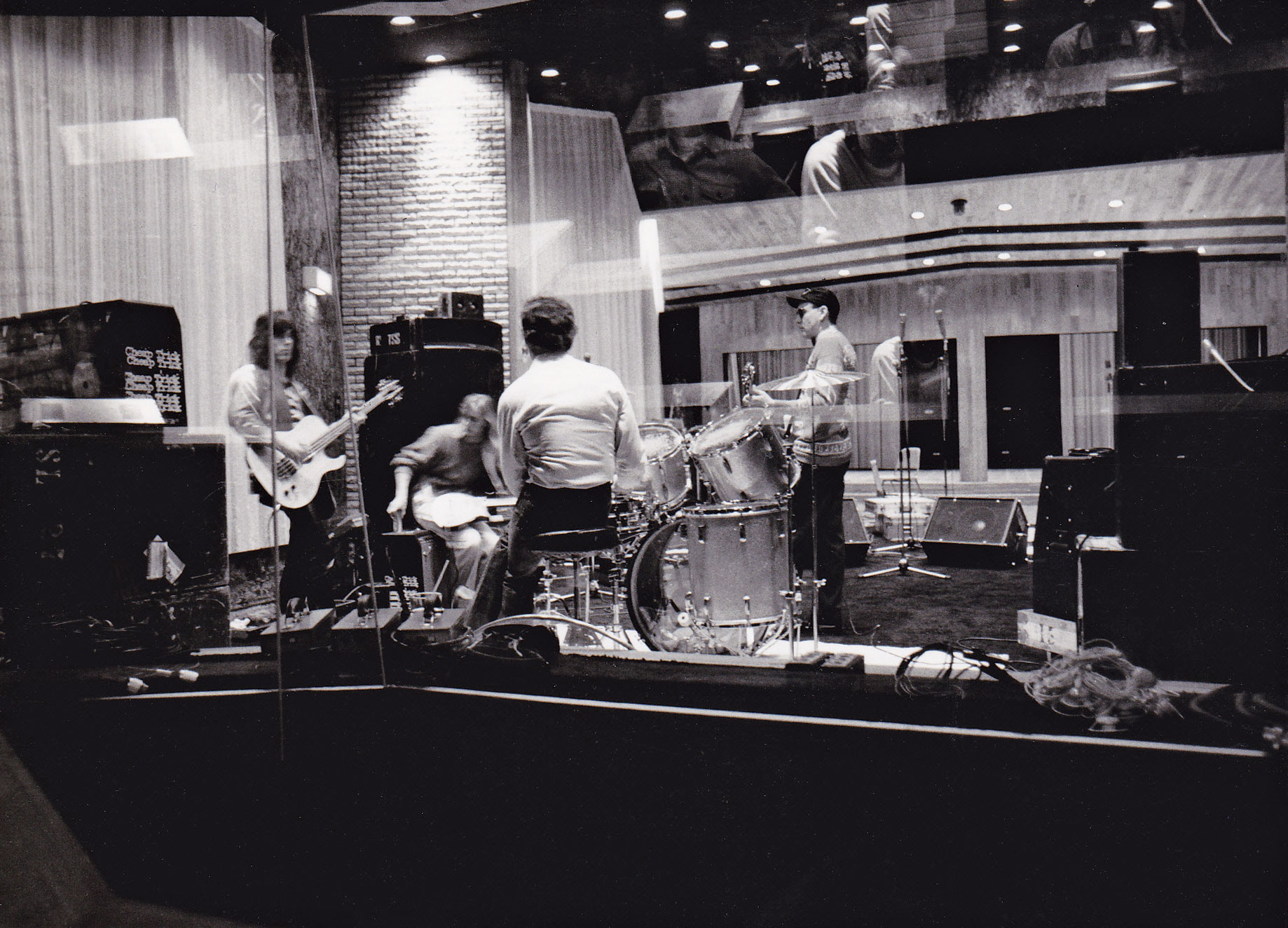 The band rehearses in a Tokyo rehearsal studio on April 23, 1978, for their week of shows in Japan.