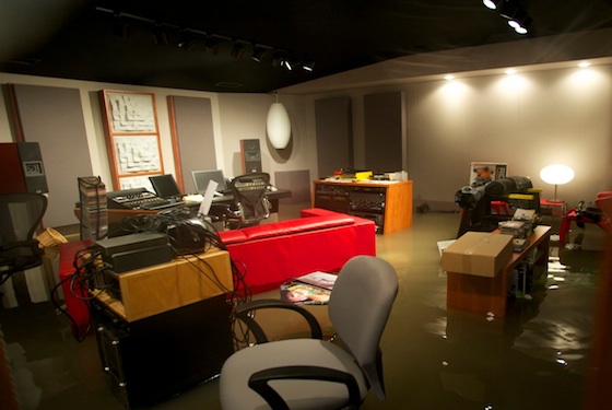 Yes Master Studios sustained massive water damage from the flooding.