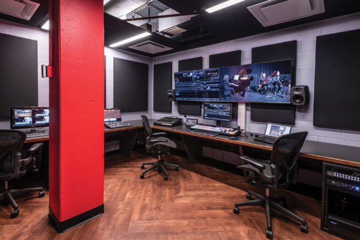 The Video/Audio Room within the 3D production complex.