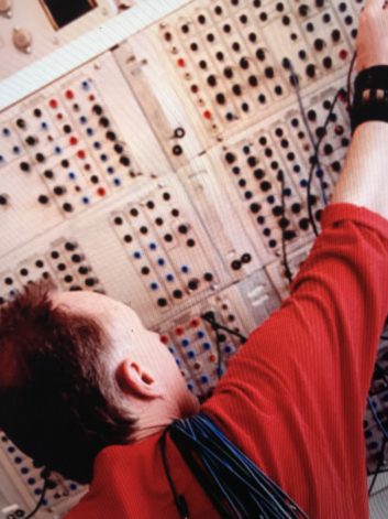 Mike Thorne with the Serge Modular synth