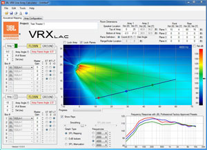 Harman's VRX Line Array Calculator