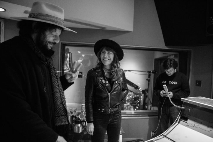 Jenny Lewis chats with bassist Don Was in Capitol’s Studio B Control Room.