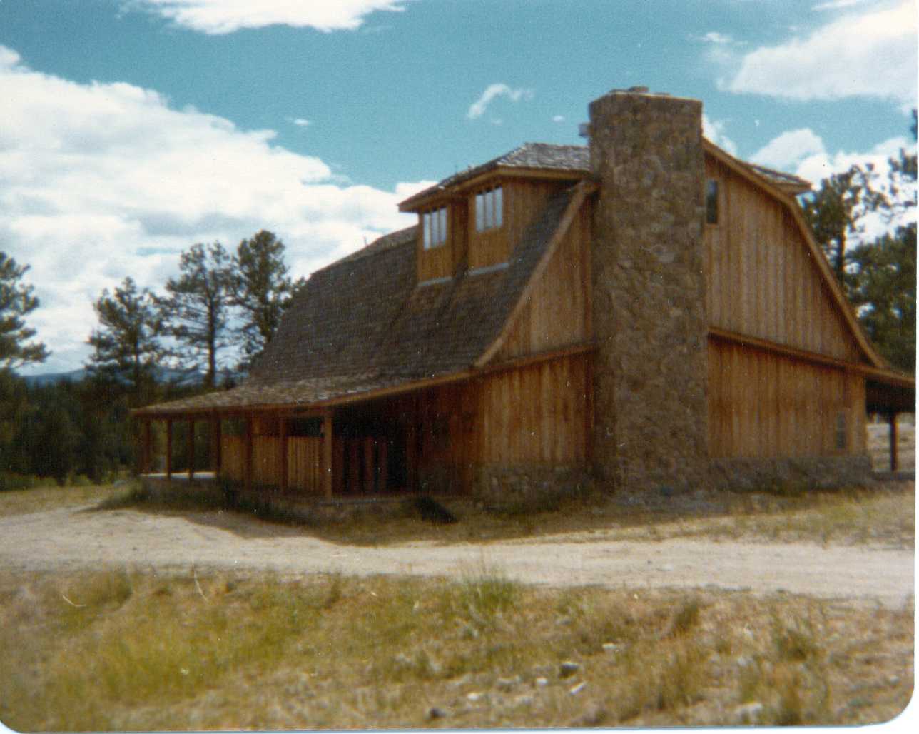 Caribou’s three-story “barn” studio building. The studio was on the second floor; windows at top are in the third floor pool/recreation room. (Photo: Tom Likes)