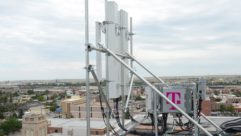 T-Mobile purchased the 600 MHz space at auction in June, 2017 for nearly $8 billion, and wasted no time taking over the spectrum, lighting up its first network site, seen here, in Cheyenne, WY barely two months later.