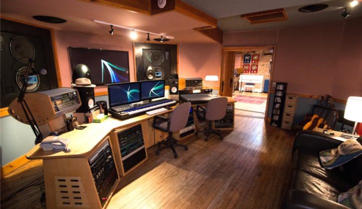 The control room inside Pluto Music.