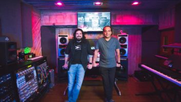 Miami Beach Recording Studios co-owner Pablo Reynoso had Symphonic Acoustics install a custom-built set of 2X8V monitors with matching 12-inch subs.