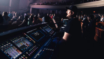 The Blessing USA Tour Production Manager Brenton Miles is running FOH sound, IEMs for the band, and ten VIP group mixes all from a single DiGiCo Quantum338 console, which was supplied by Spectrum Sound