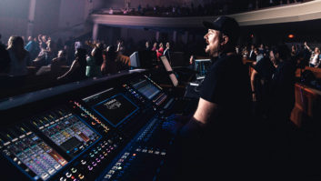 The Blessing USA Tour Production Manager Brenton Miles is running FOH sound, IEMs for the band, and ten VIP group mixes all from a single DiGiCo Quantum338 console, which was supplied by Spectrum Sound