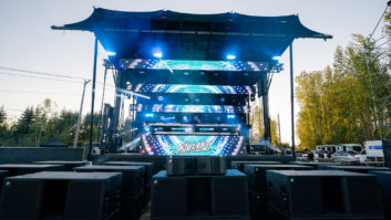 The recent Road Rage Drive-In Concert at Portland International Raceway was heard through a Trinity robotic line source system from PK Sound.