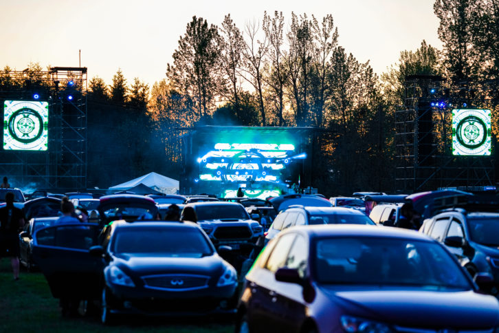 the Road Rage Drive-In Concert at Portland International Raceway.