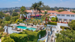 Paul Allen's former Beverly Hills estate is on the market for $55.5 million, which includes the funicular (its track is visible) and $23 million home studio, Neptune Valley.