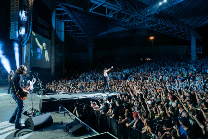 Brantley Gilbert, a DCR Nashville tour sound client, photographed here in early 2020, went back on the road in June 2021. Photo: DCR Nashville