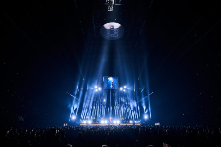 Celine Dion at the end of her Courage tour, early 2020, with tour sound by Solotech. Dion has announced a return to Las Vegas in November 2021. Photo: Solotech