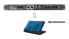 Neutrik has introduced new options for remote control of its NA2-IO-DPRO Dante network device, providing full integration with Crestron control products.