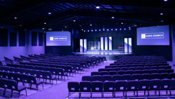 Hope Church recently got a new audio system based around Alcons Audio RR12 loudspeakers. Photo: Sidney Seiber.