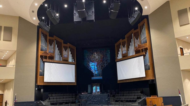 First Baptist Church in Texarkana, TX has a new Fulcrum Acoustic system.