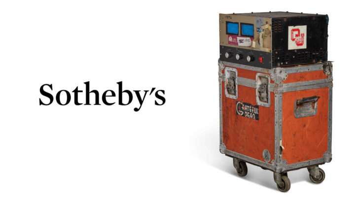 A McIntosh 2300 amplifier from the Wall of Sound with original road case will be part of the Sotheby's auction.