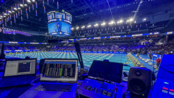 Riedel's Artist and Bolero intercom systems helped Dodd Technologies orchestrate the Olympic swimming trials.