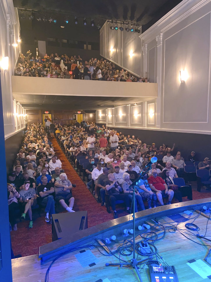 The view from the stage inside Bristol's Cameo Theater.