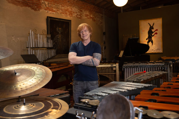 Danny Elfman, surrounded by tools of the trade in his personal studio. Photo: James Donnelly.