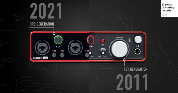 Focusrite Marks Scarlett Line’s 10th Anniversary