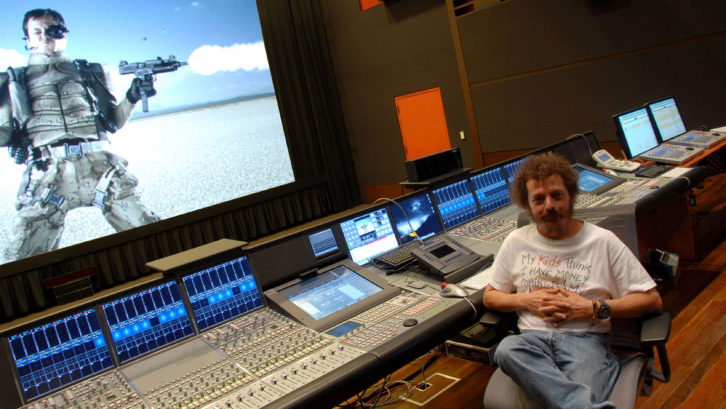 Baksht at the two-position, 512-channel SSL C3048 in Estudio AstroLX.