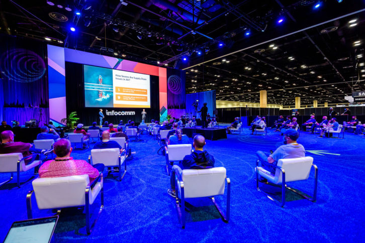 The Technology Innovations Stage at InfoComm 2021.