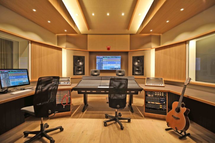 Studio 1, the largest and most versatile facility at Royal College of Music, Stockholm.