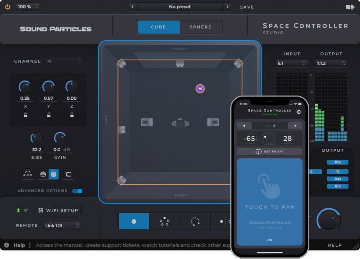 Sound Particles Space Controller Plug-in
