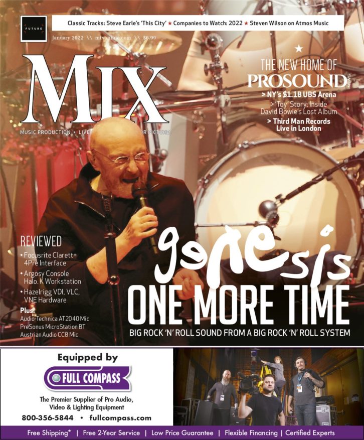 The cover story to the January, 2022 issue of Mix.