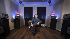 Jeff Balding surrounded by his immersive Genelec system. Photo: CJ Hicks
