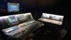 A 36-fader S7000 Surface was deployed in combination with a 24-fader C3500 Surface at the mix position.