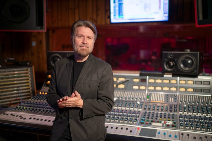 Stephen Webber, executive director of Power Station at BerkleeNYC, at the classic, custom-built 40-input Neve 8088 console in Studio A.