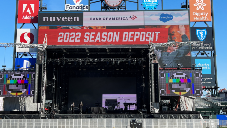 Maroon 5 was heard at San Francisco’s Oracle Park stadium recently through a massive EAW Anya system.