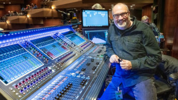Pearl Jam FOH Engineer Greg Nelson at the DiGiCo Quantum338 console
