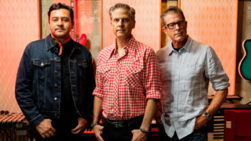 From left: Calexico’s Sergio Mendoza, Joey Burns and John Convertino. Photo: Holly Andres.