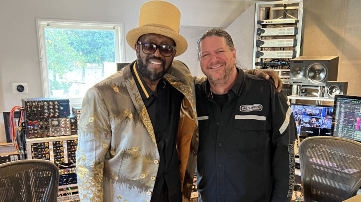 Otis Williams, the sole surviving founding member of The Temptations, with Frankfurt. Photo: Courtesy of Scott Frankfurt Studio