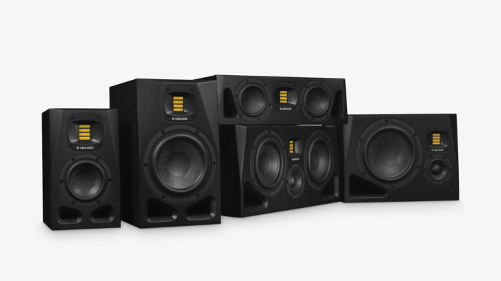 ADAM Audio A Series studio monitors.