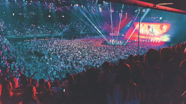 An L-Acoustics K1/K2 P.A., provided by Britannia Row, covered the crowd inside Amsterdam’s Ziggo Dome. Photo: Elizabeth Miranda