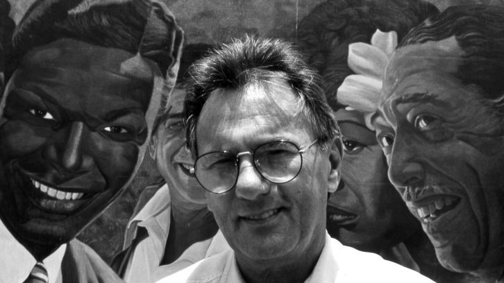 Al Schmitt in 1993, at the Capitol Mural. PHOTO: David Goggin.