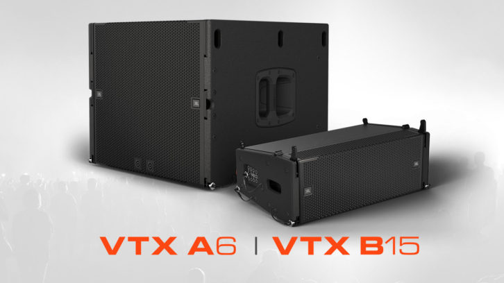 JBL VTX A6 Line Array and B15 Subwoofer.