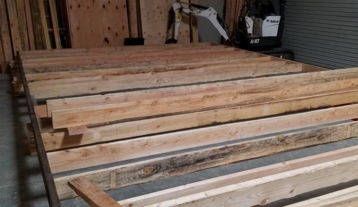 A lot of lumber, but very limited storage space. PHOTOS: Bruce Black