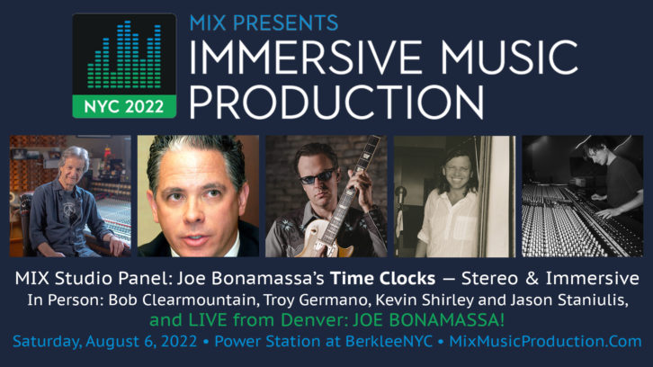 Joe Bonamassa and production team at MixNYC