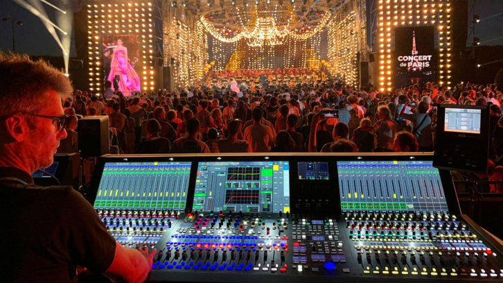 This year's Concert de Paris was mixed on two Lawo mc²56 MkIII consoles at front of house.