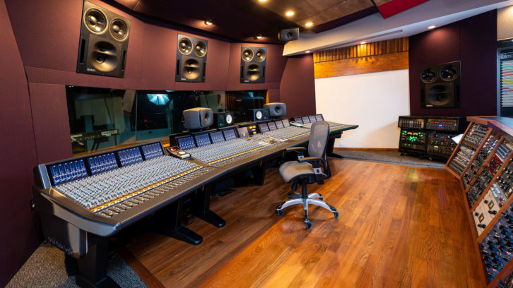 Studio A sports a SSL 96-input Duality Fuse SuperAnalogue console — the first of its kind to be installed anywhere in the world — and the most powerful Genelec Dolby Atmos system in the U.S. Photo: Chris Schmitt. 