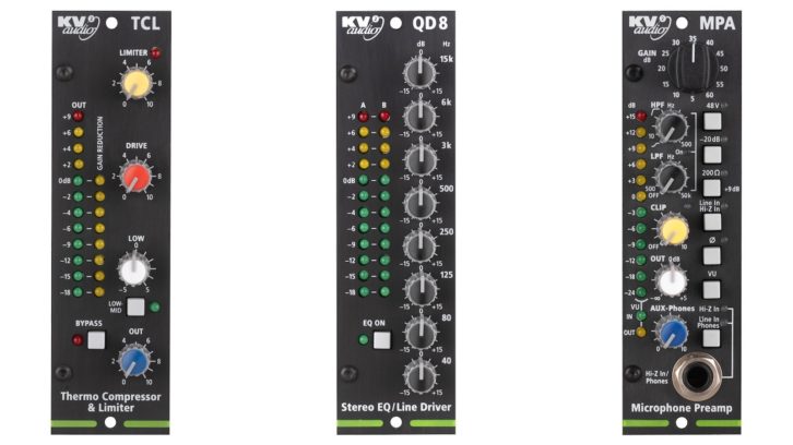 KV2 Audio's new range of 500 Series modules.